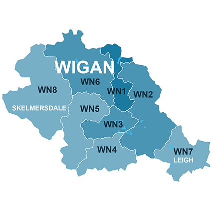 Wigan Map (House Sale Data)